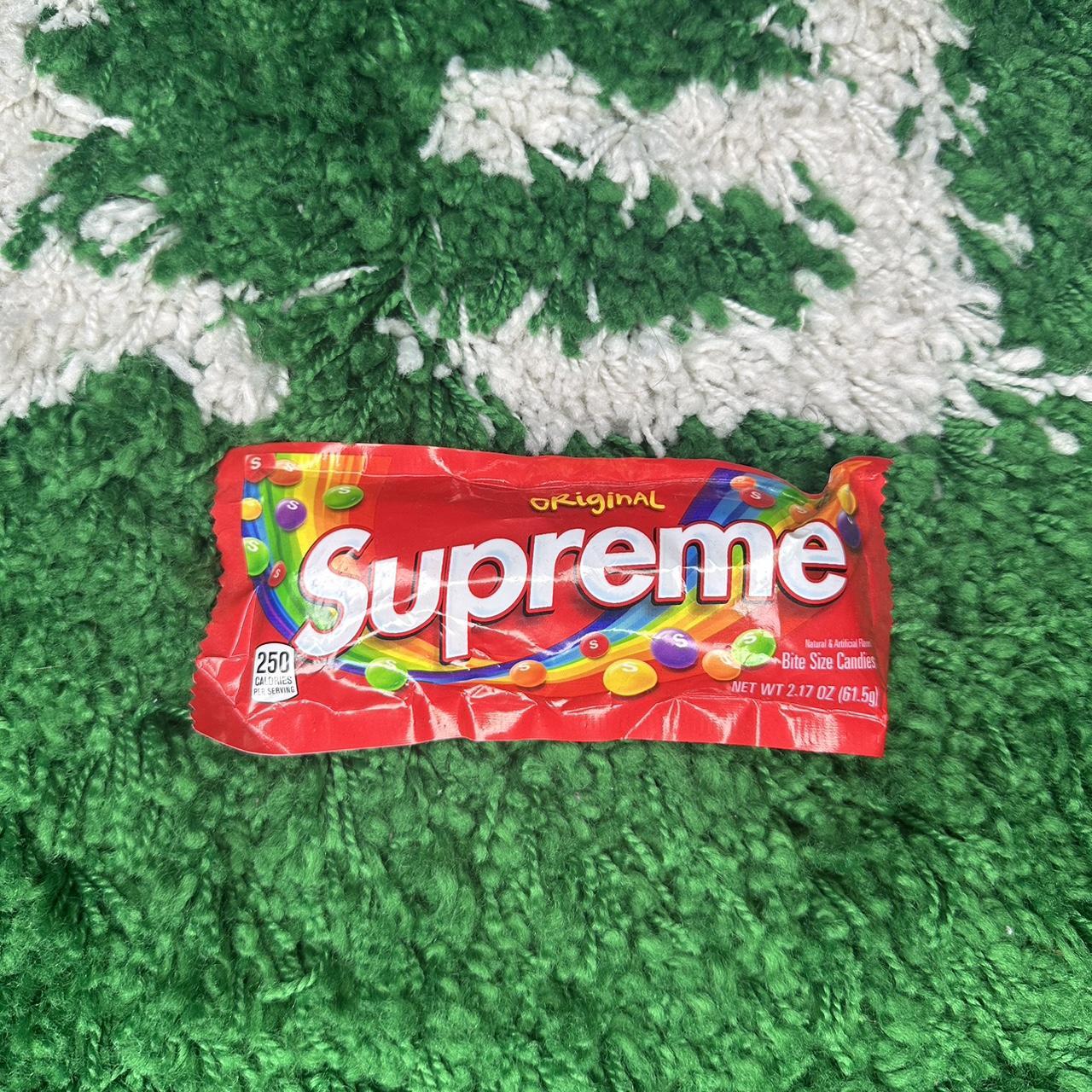 Supreme Skittles Red currently have 3 packs on... Depop