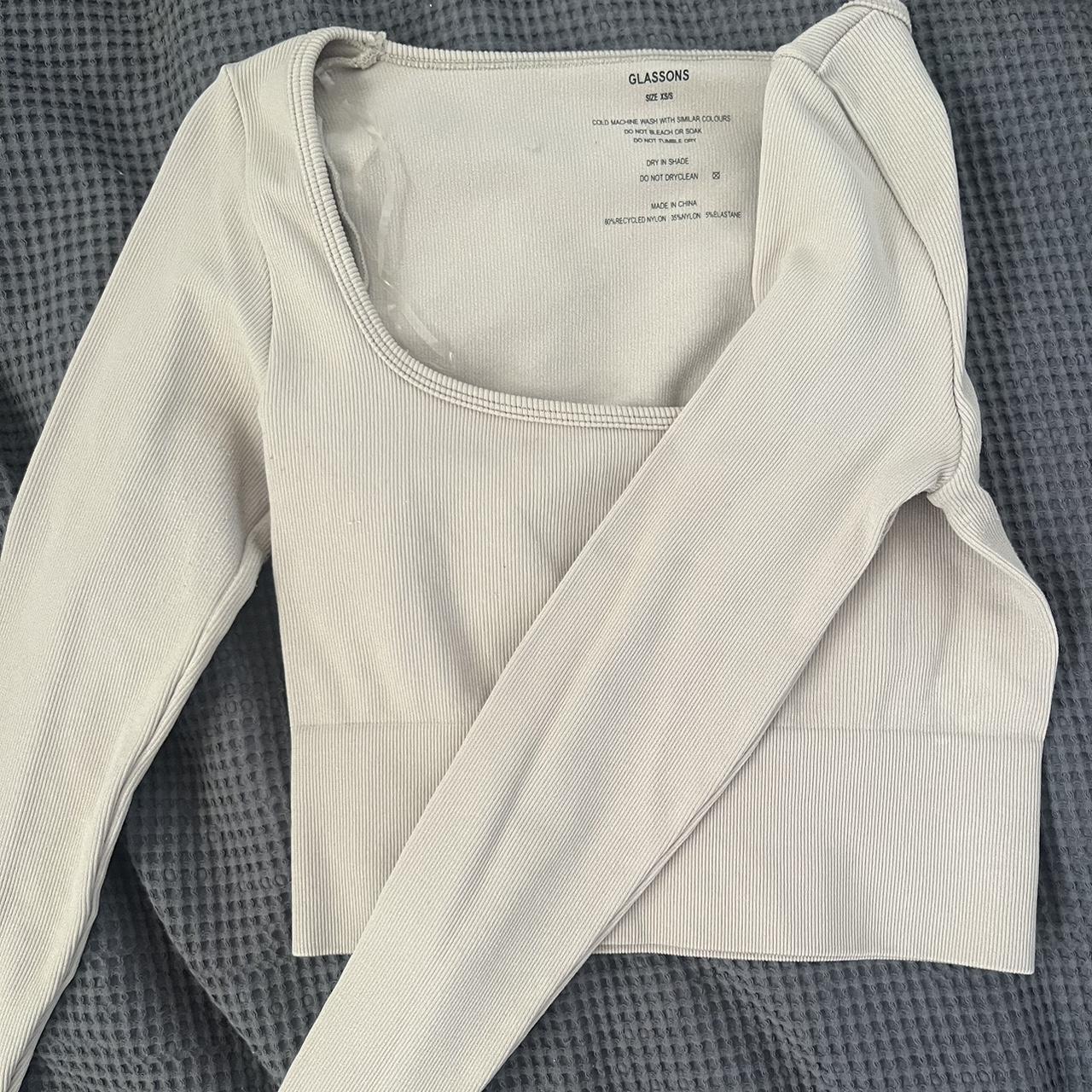 Super Flattering Glassons Long Sleeve Top Size Xs S Depop