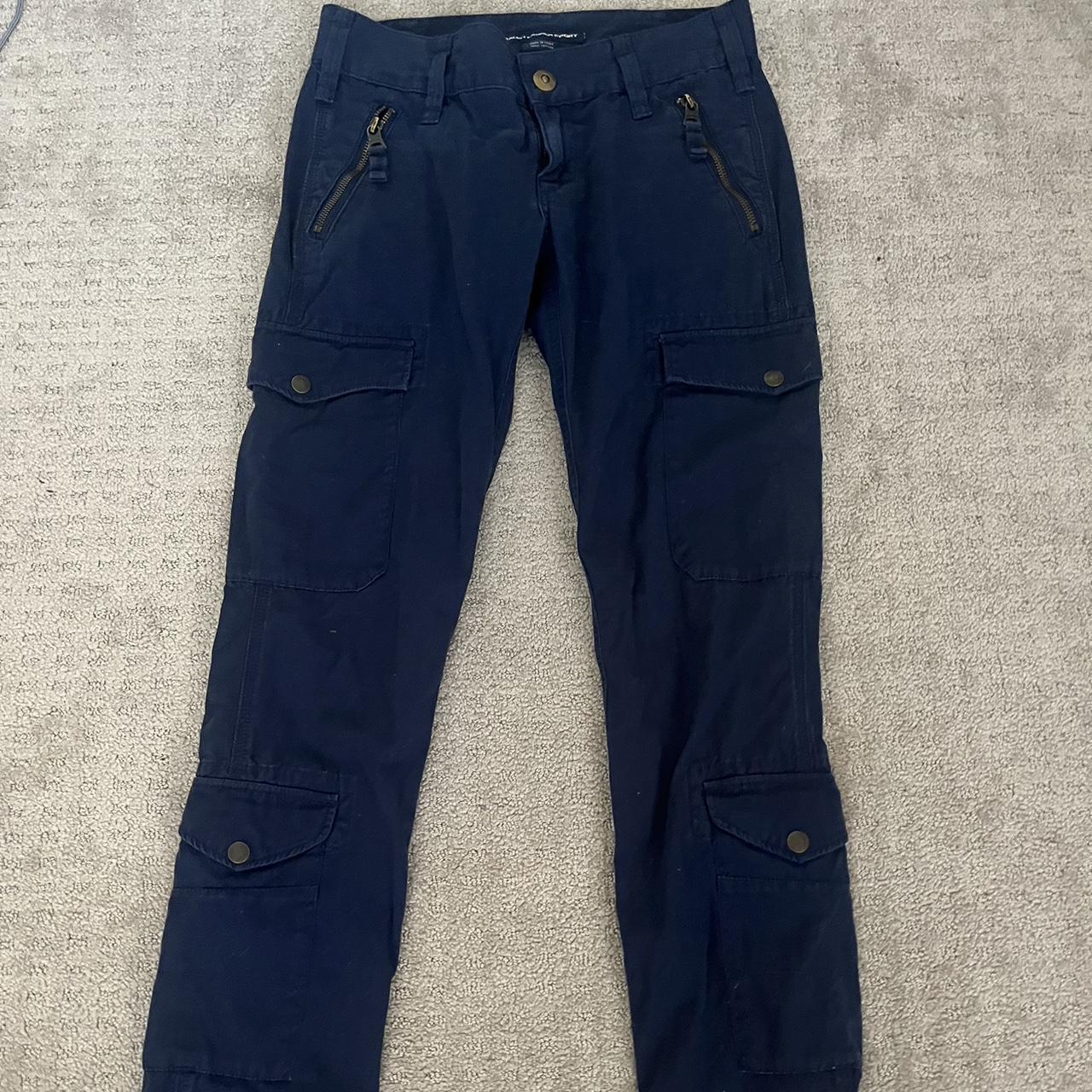 Ralph Lauren Women's Navy Trousers | Depop