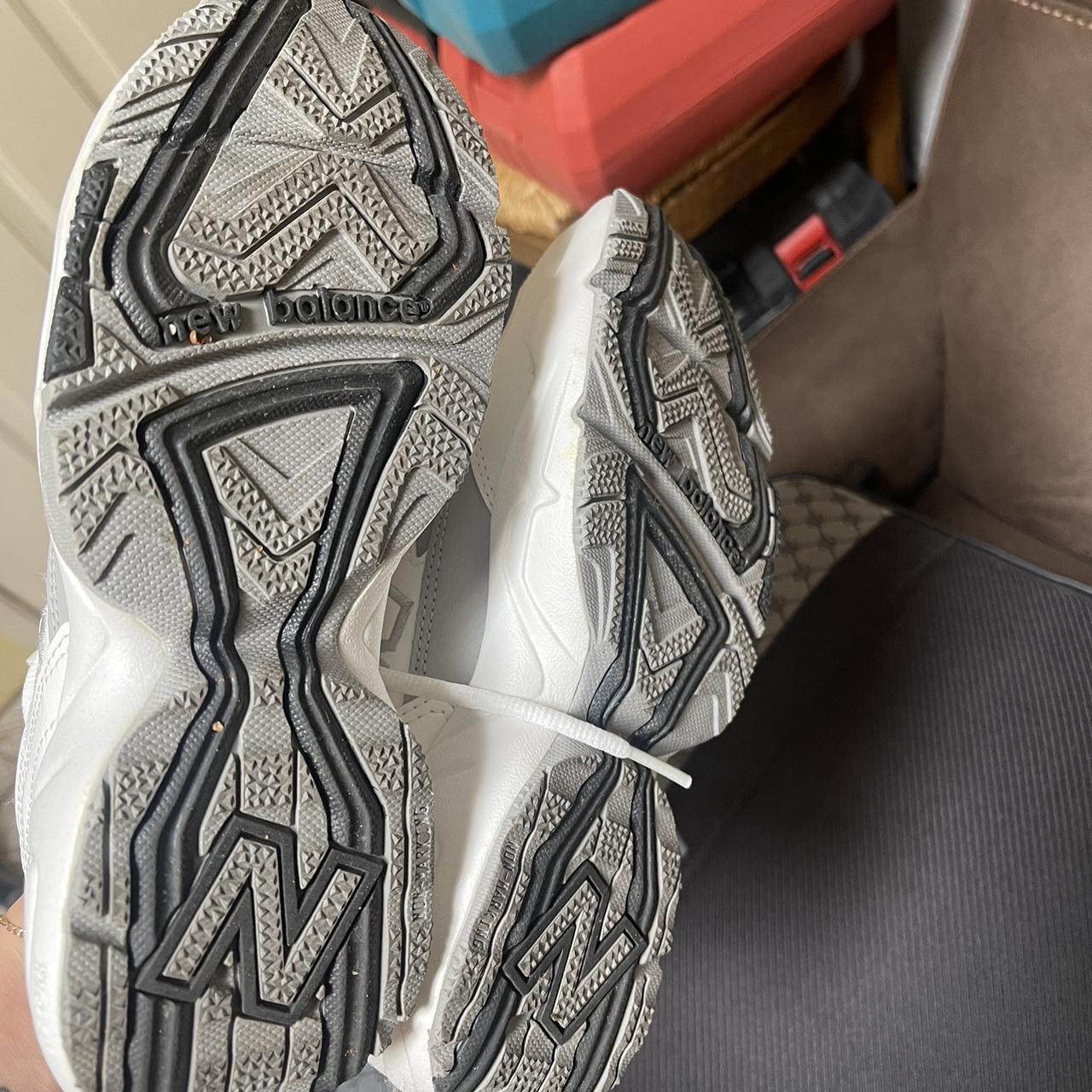 new balance gray and white sneakers