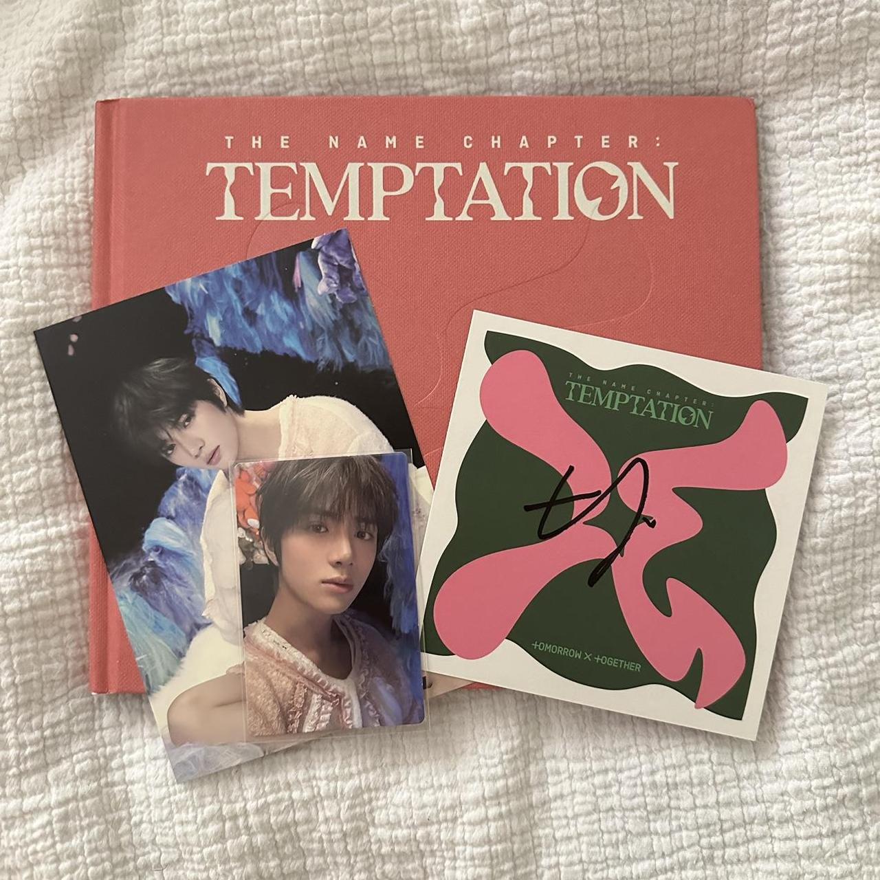 TXT selling Temptation Signed Album