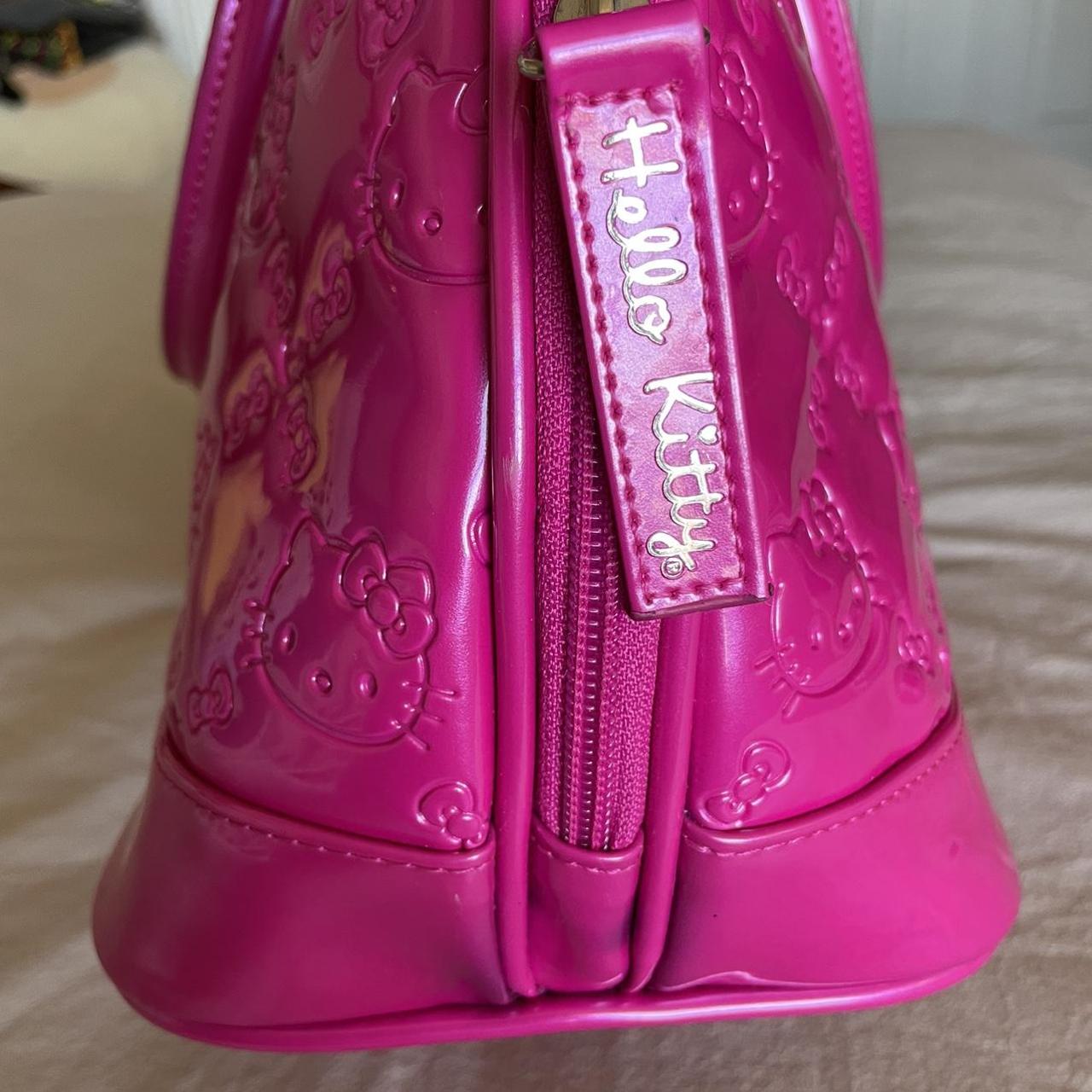 Hello kitty loungefly backpack Metallic hot pink - Depop