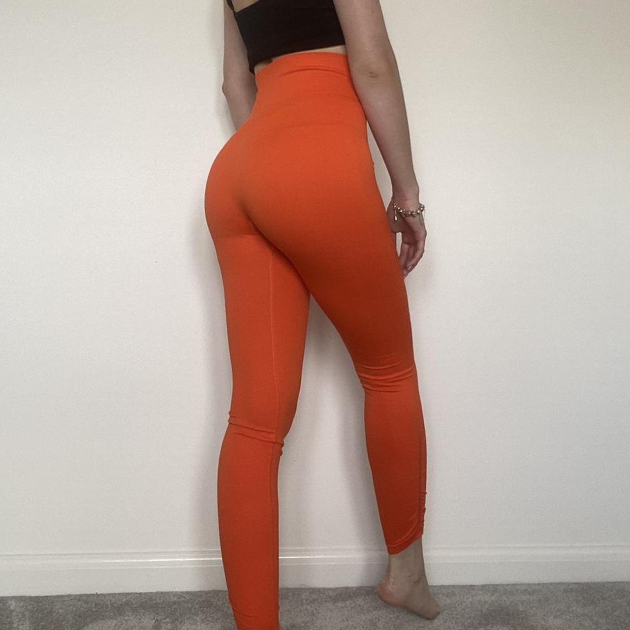 Pretty little thing brand new orange gym leggings - Depop