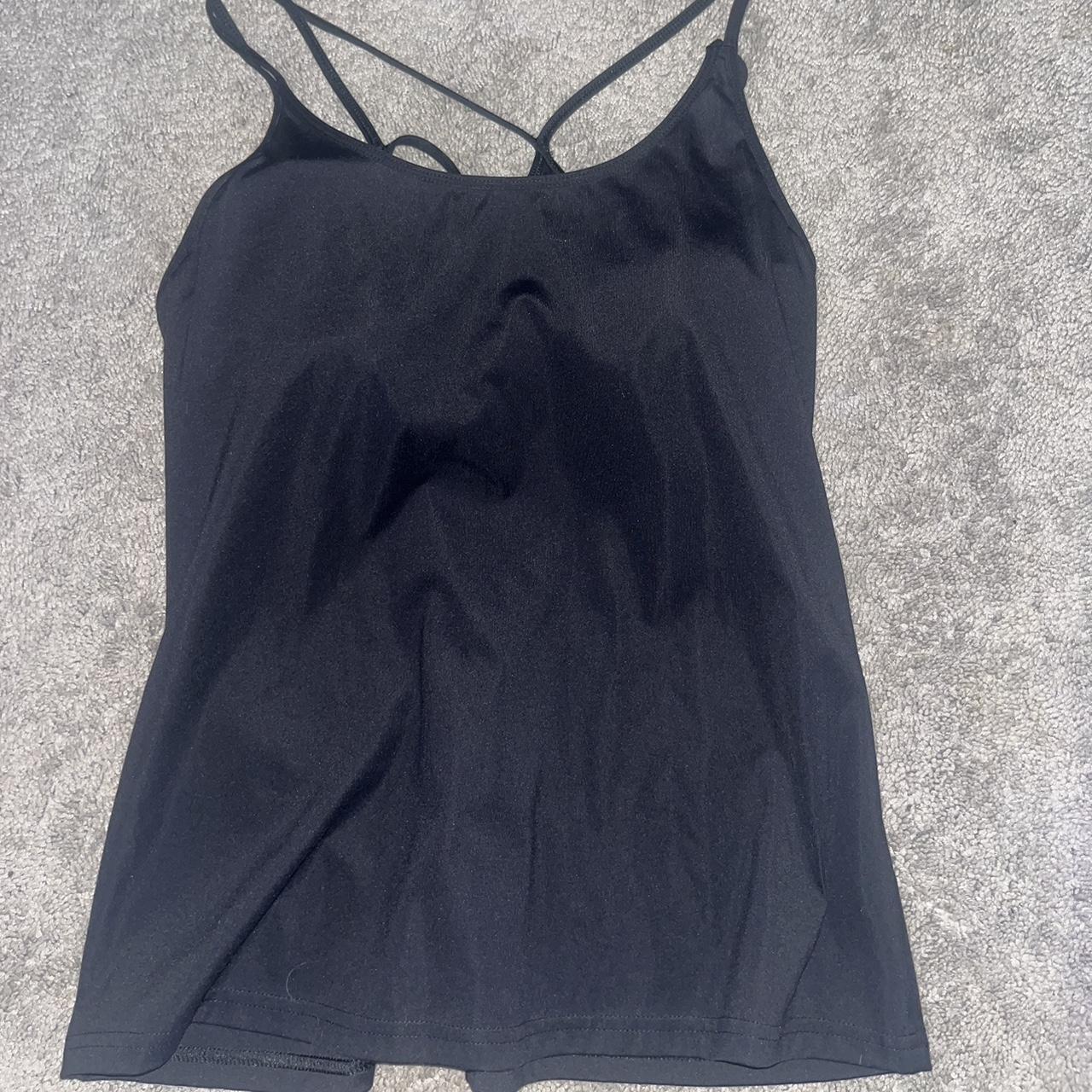 Old Navy Black Padded Tank Top Depop