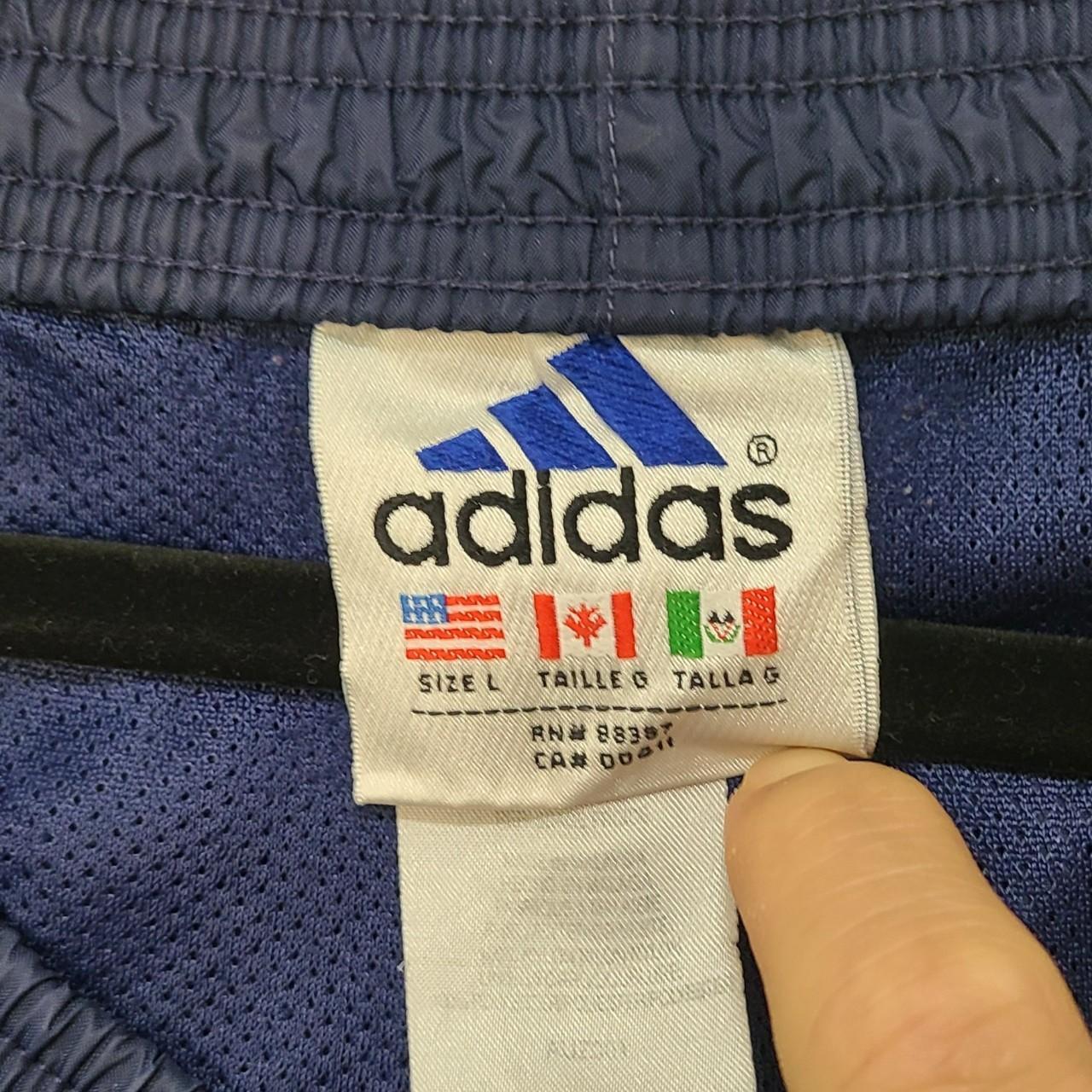 Y2K 2000s vintage adidas track pants. Ankle logo... - Depop