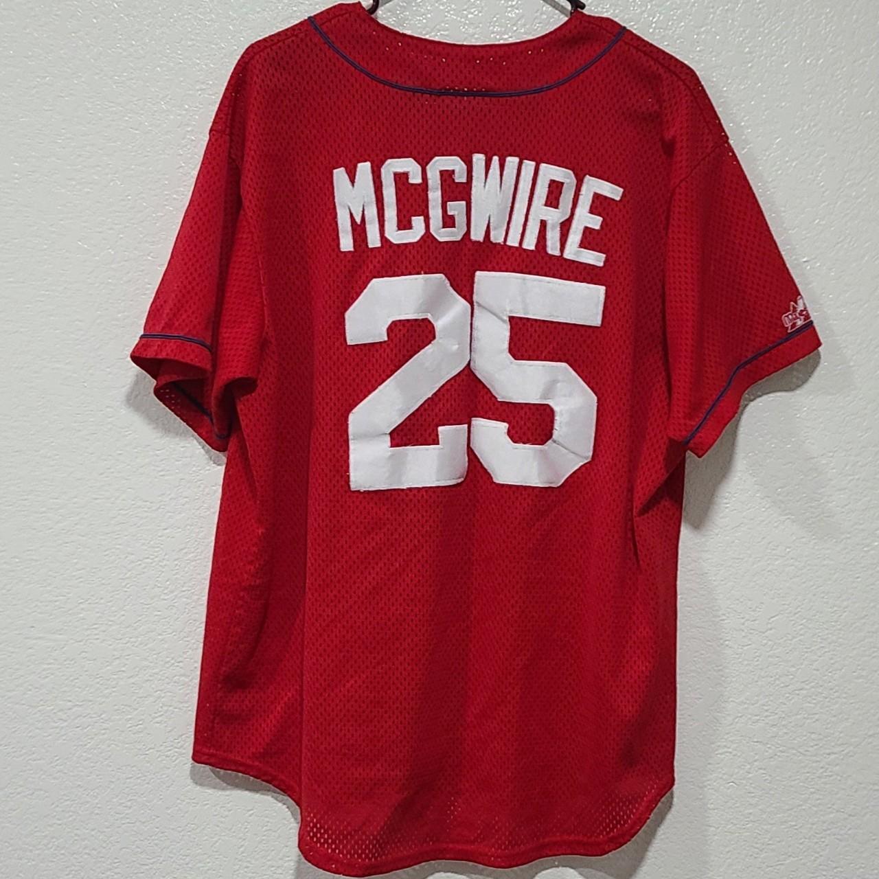 Vintage Mark McGwire St Louis Cardinals Majestic MLB Baseball Jersey Large  L USA