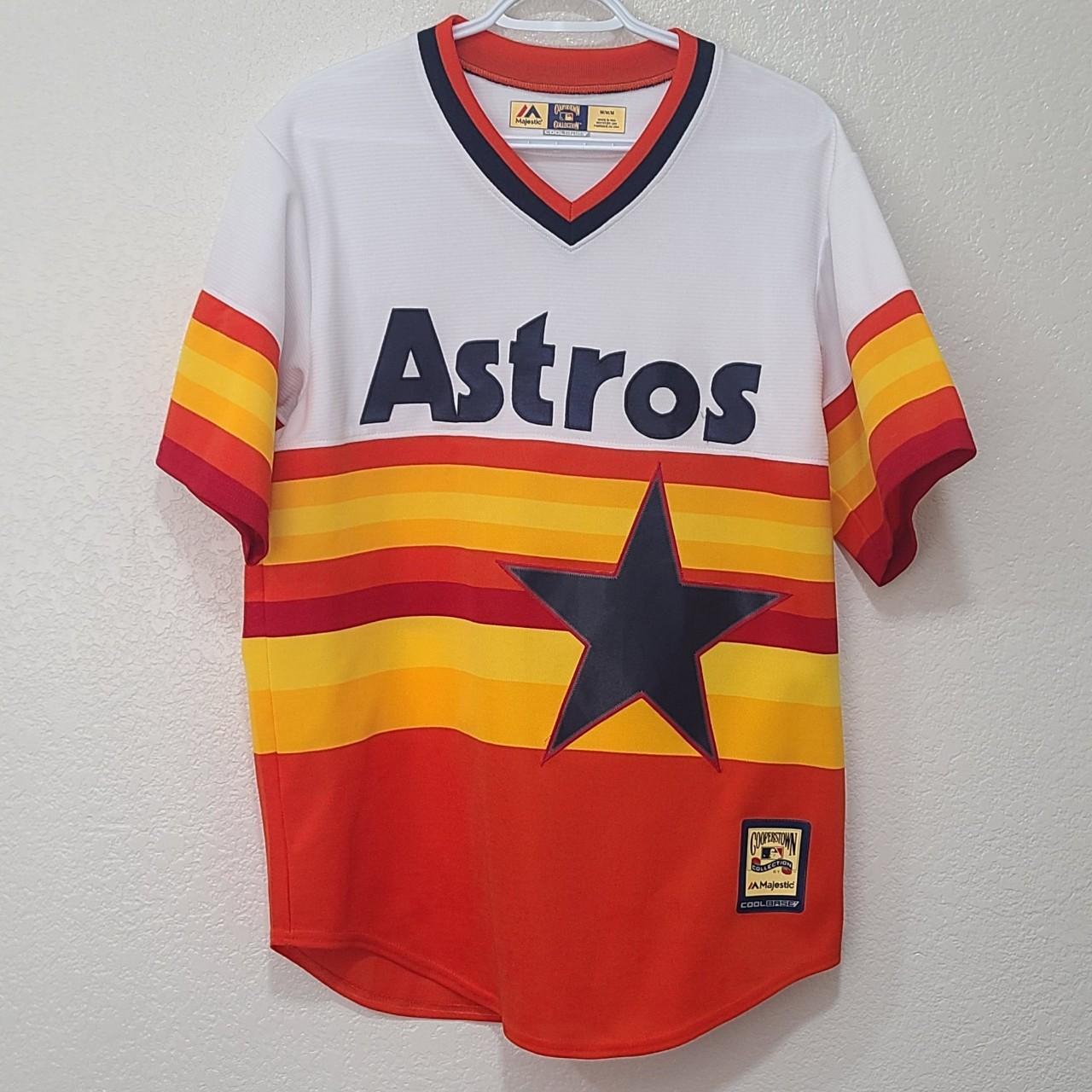 Vintage Majestic Houston Astros Navy Blue Jersey Size M MLB Made In USA
