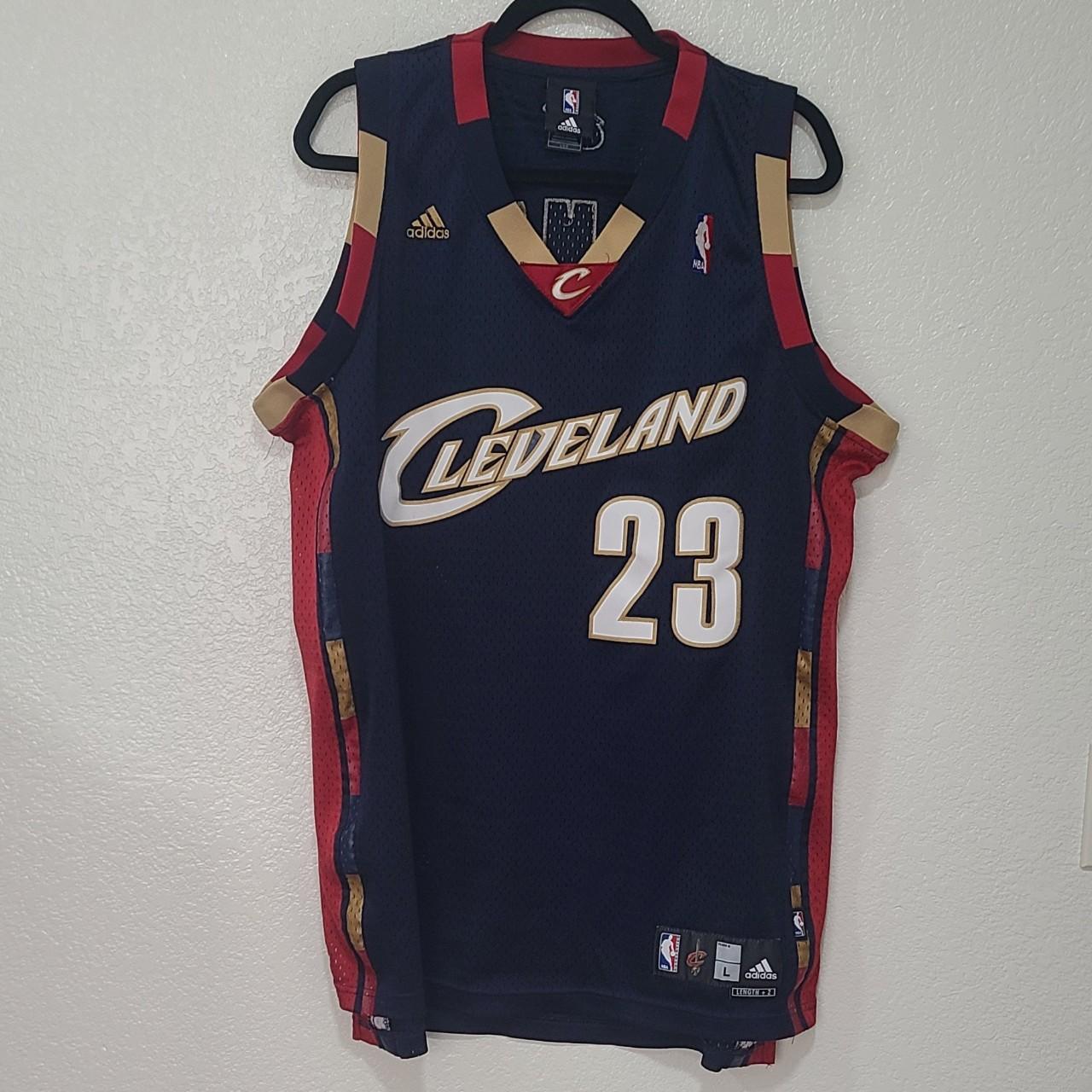 LeBron James Cleveland Cavaliers Blue Throwback Basketball Jersey