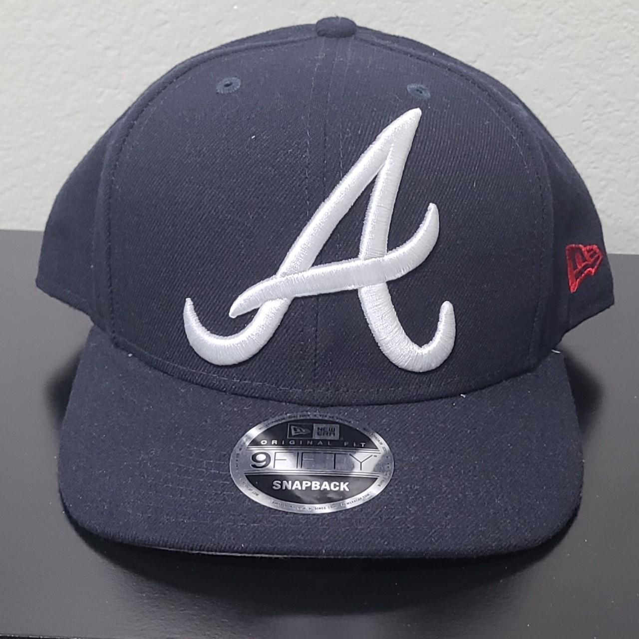 Authentic Original Black Atlanta Braves Hat! Has - Depop