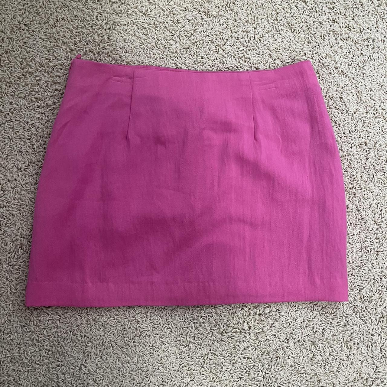 H and hotsell m pink skirt