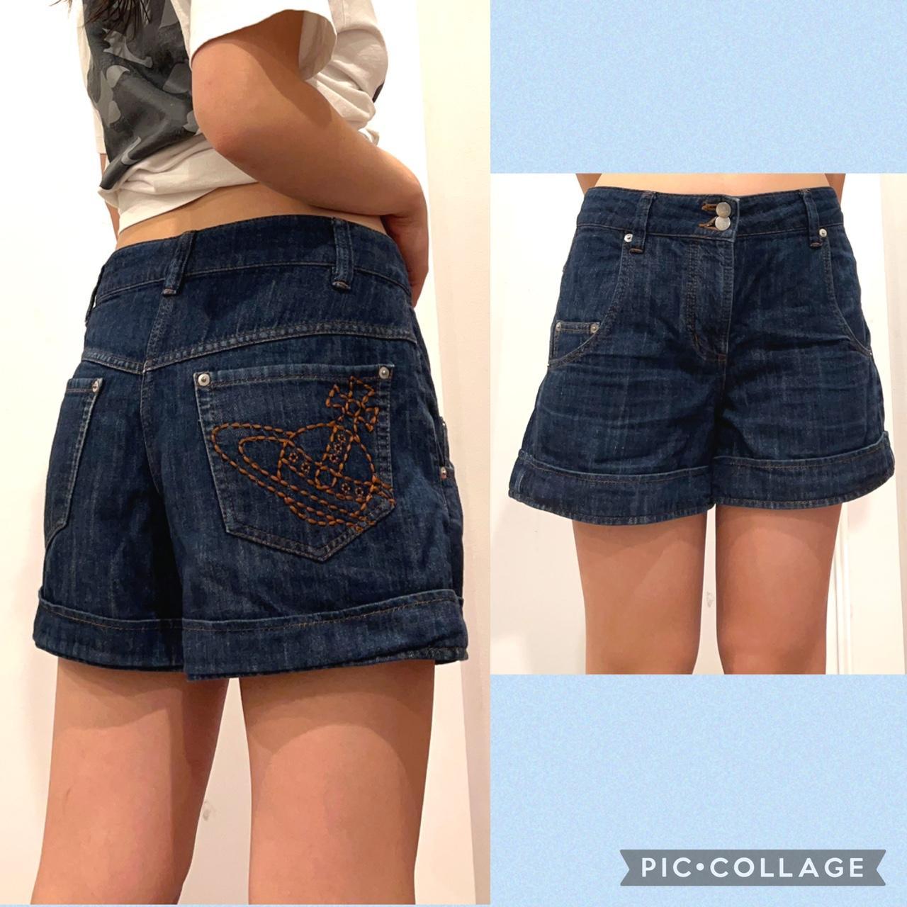 Vivienne Westwood Women's Blue and Navy Shorts (2)