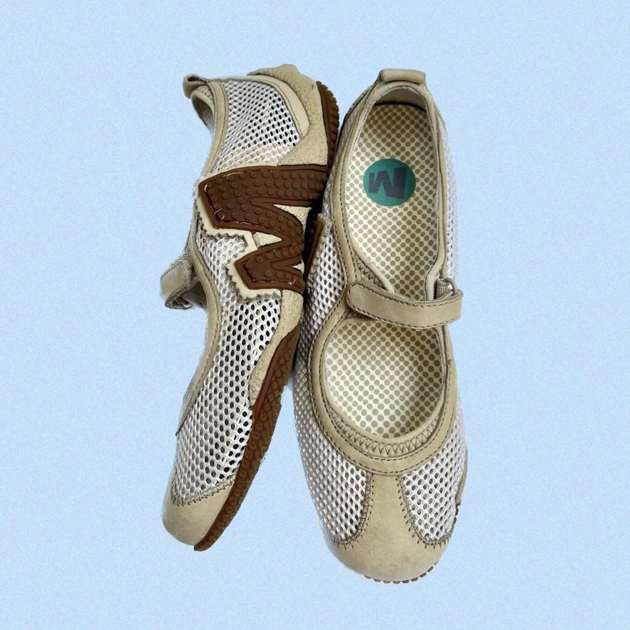 Merrell Women's Khaki and White Balletshoes Depop