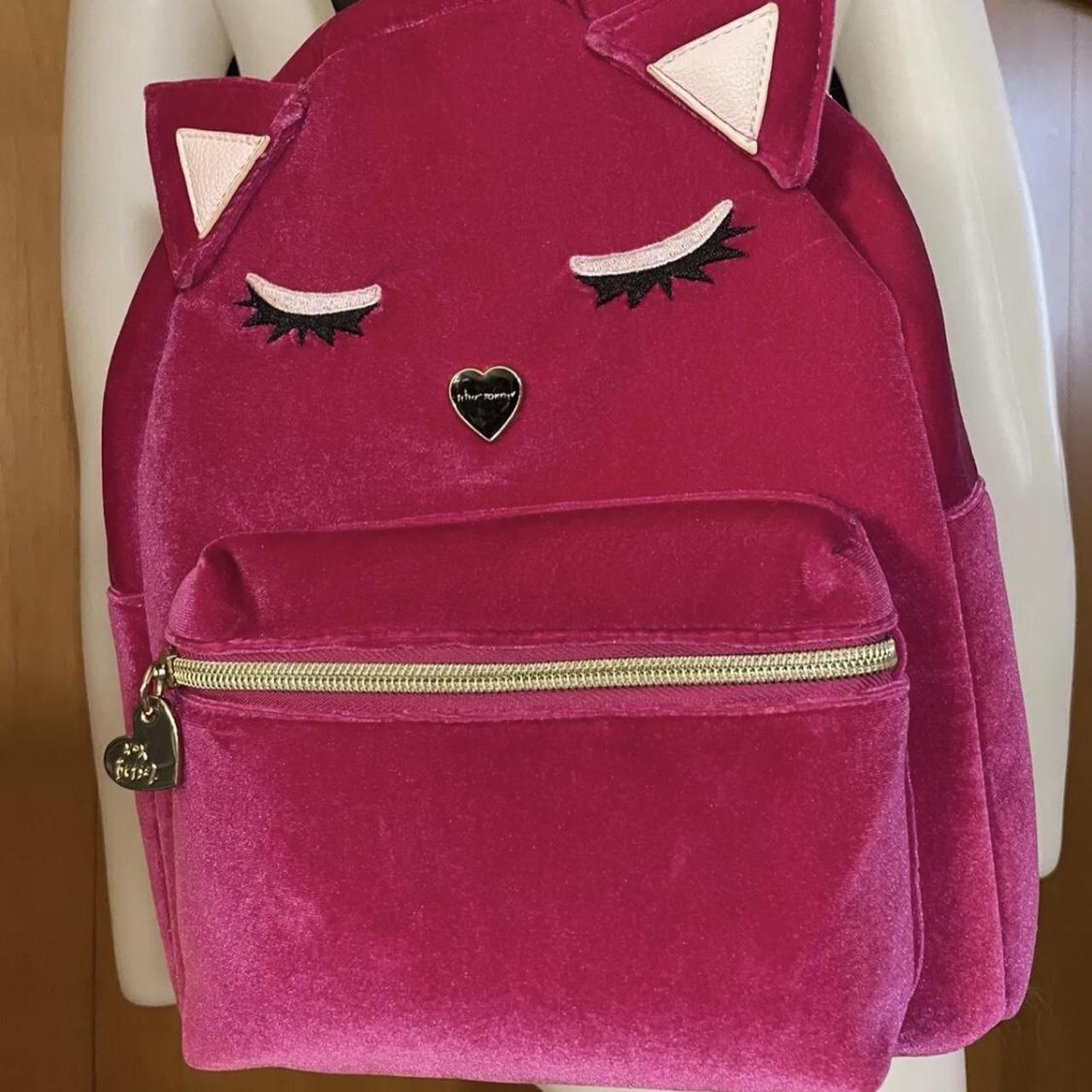 Betsey johnson cheap pink cat backpack