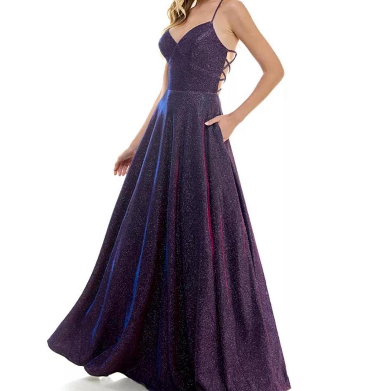 Purple dress macys best sale