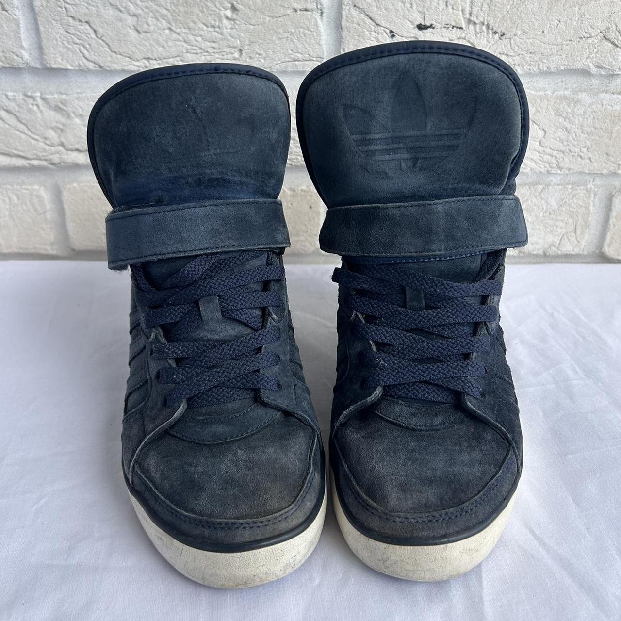 RARE 2000s Adidas hidden wedge heel high top skate. Depop