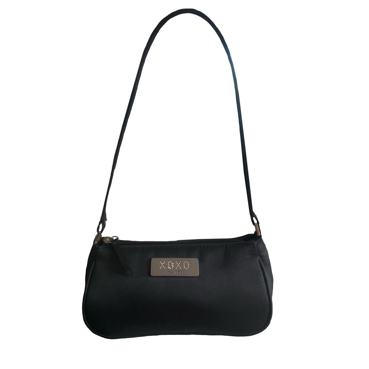 Valentina Black Shoulder Bag, Vegan Leather Bag Large Black Shoulder Bag  [Valentina]