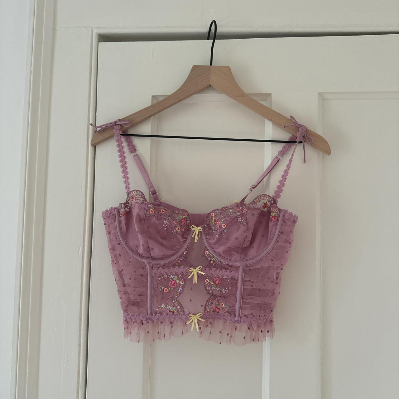 For buy love and lemons corset bustier light pink and purple size medium