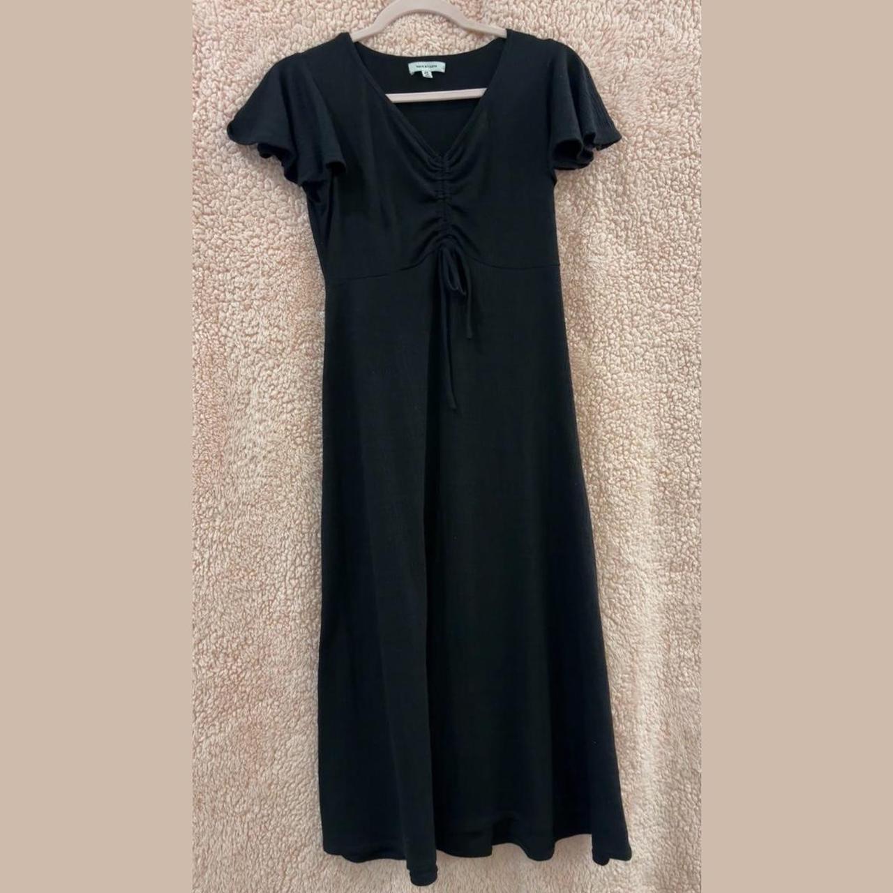 Black Maxi dress - pretty A-line style, very... - Depop