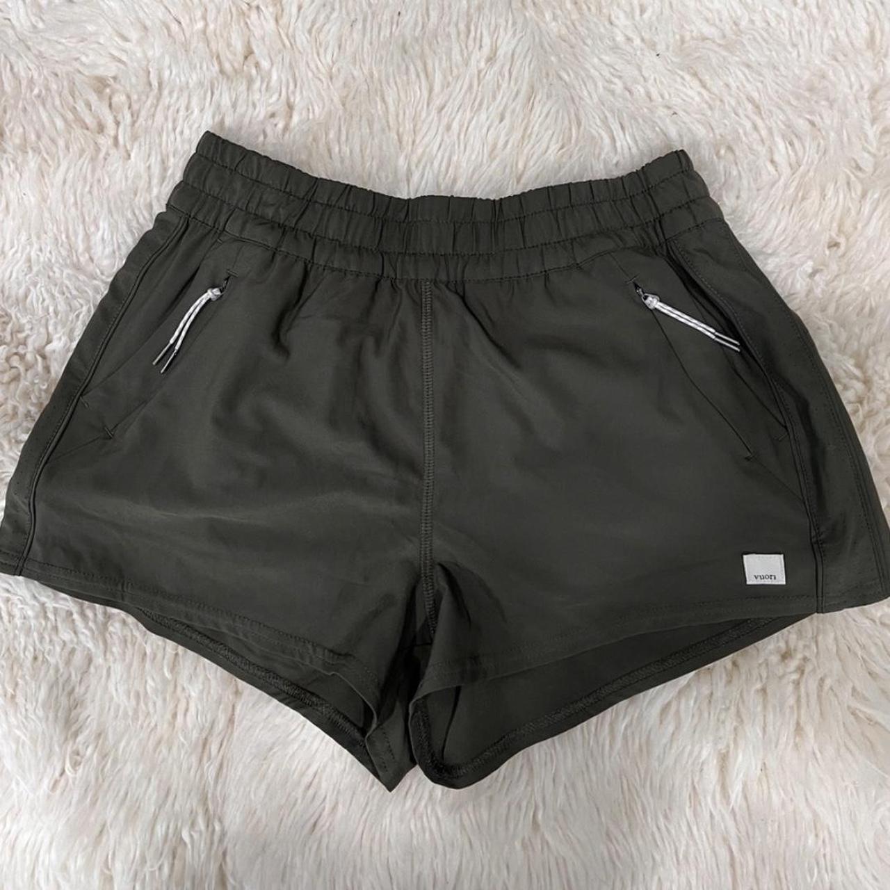 Vuori Women's Khaki Shorts | Depop