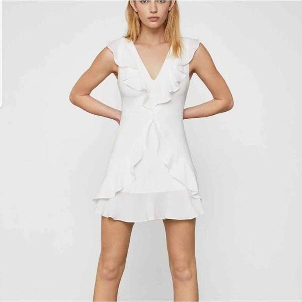 BCBG white dress. Worn at graduation once no stains