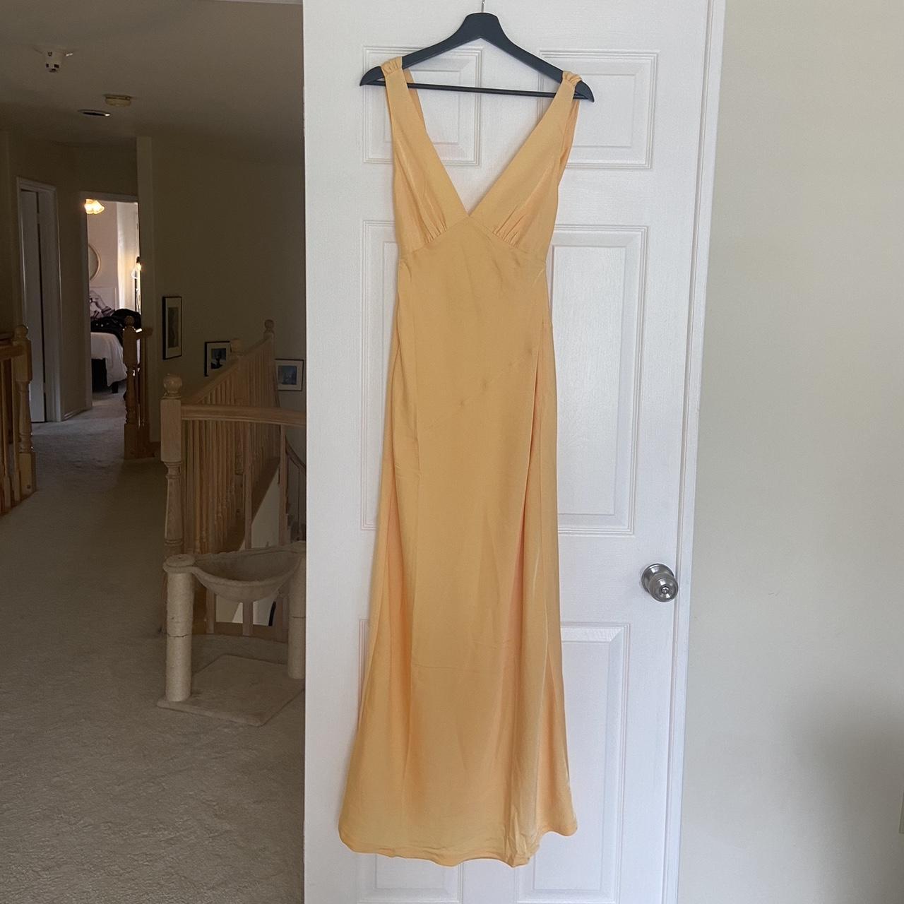 Meshki Women's Yellow Dress | Depop
