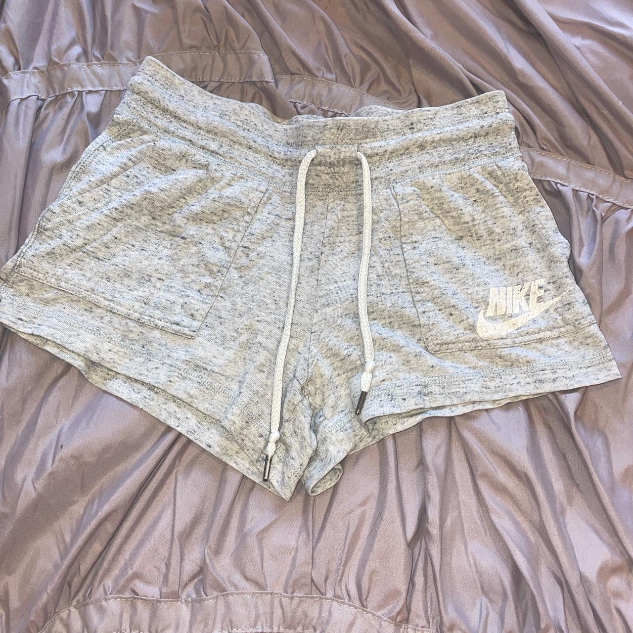NIKE GREY BOOTY SHORTS so comfy can be worn... Depop