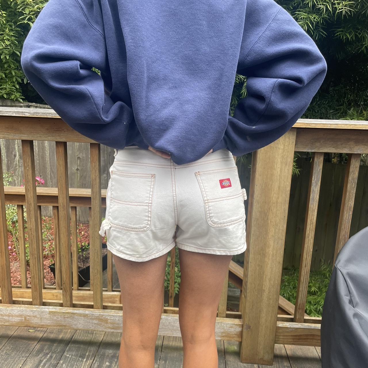 Dickies white carpenter shorts - perfect for summer. | Depop