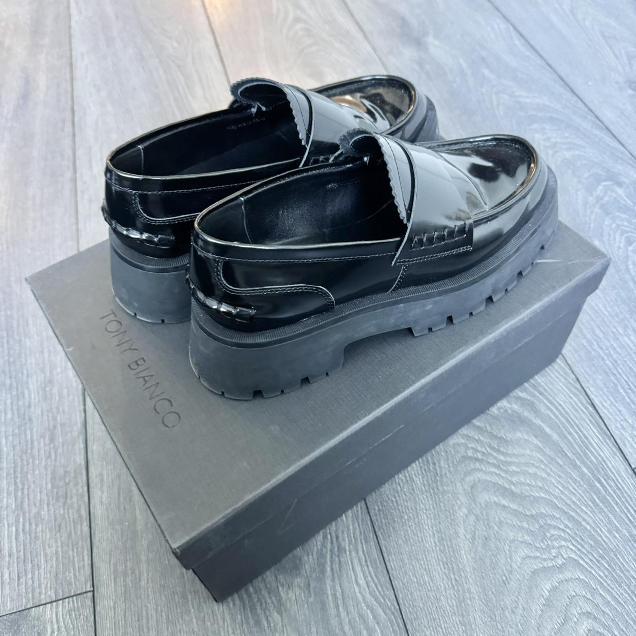 TONY BIANCO ローファー 37(6.5)サイズ Tony Bianco - Brooklyn Loafers - Size 6 - Black hi | Depop