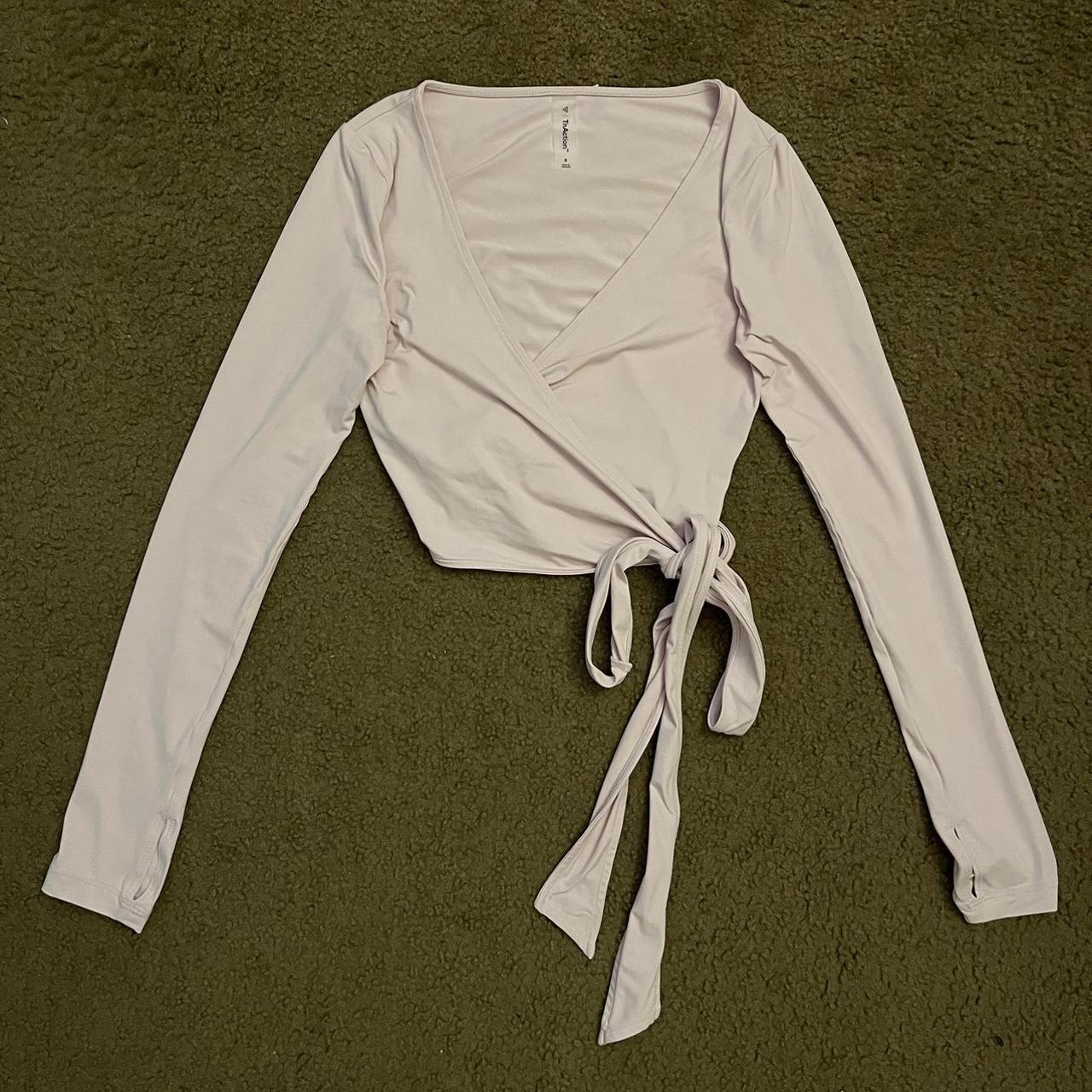 Ariztia pink ballet wrap top. 🎀 DEPOP PAYMENTS... Depop