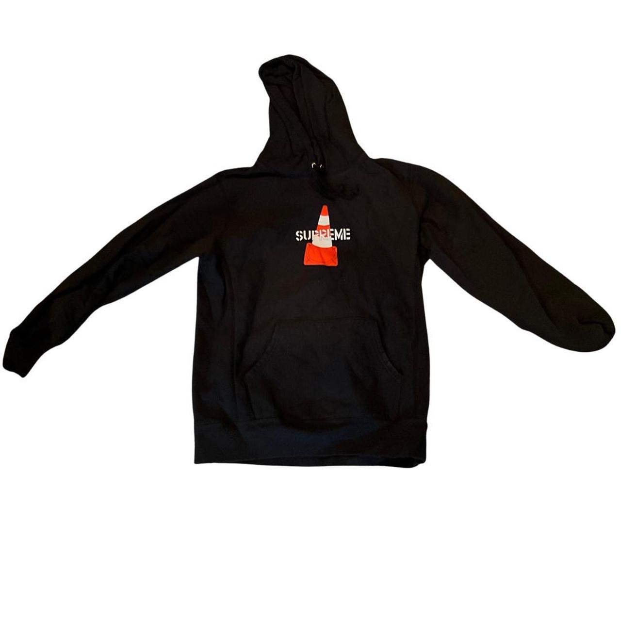 Black and orange supreme hoodie deals