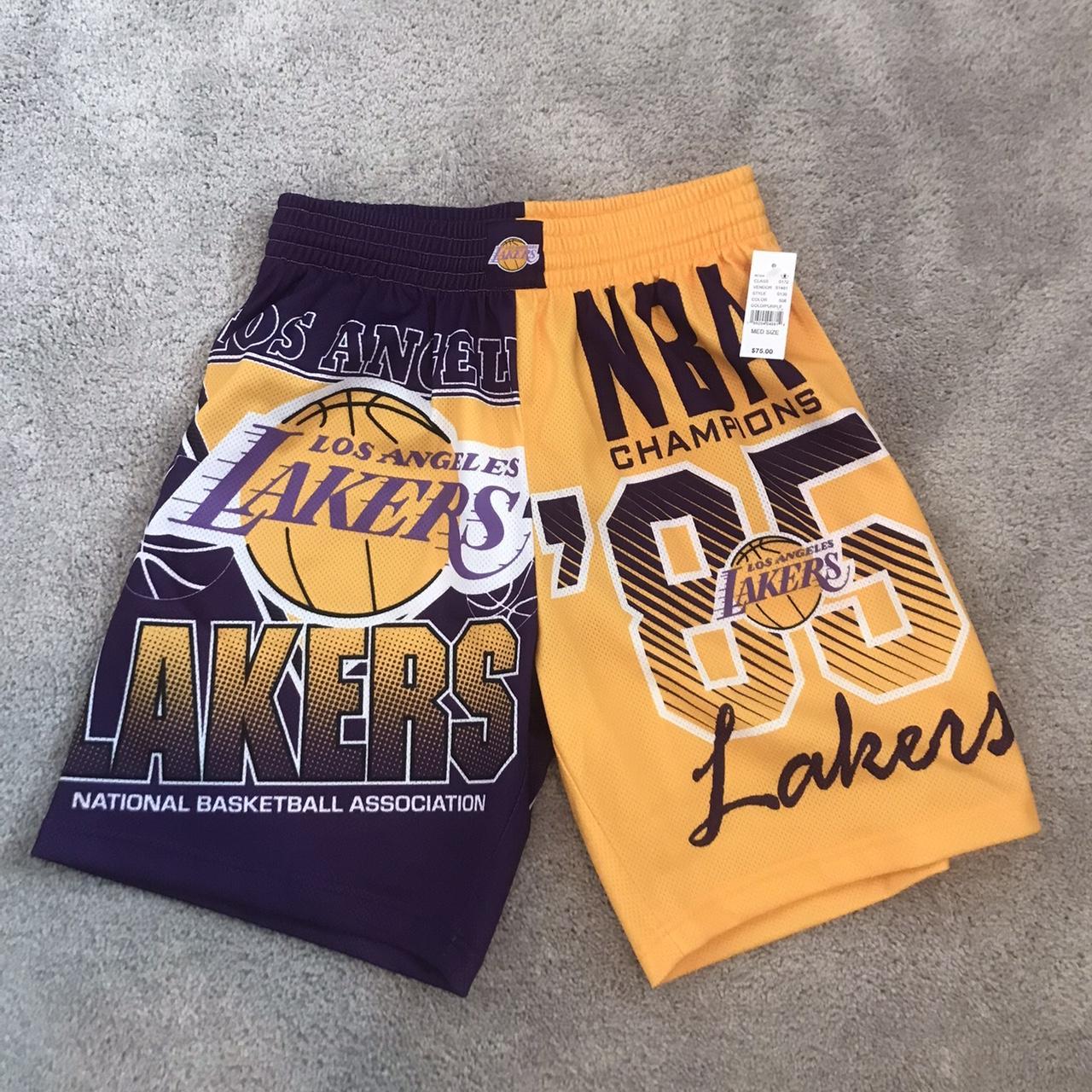 Los Angeles Lakers Basketball Black Just Don Shorts