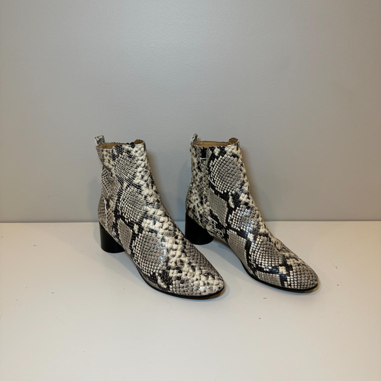 -Kurt Geiger Snake Print Ankle Boots -Size EU 40 (US... - Depop