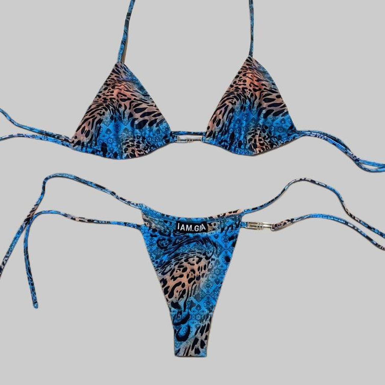 I.AM.GIA (I AM GIA) Bikini Set Two Piece, Blue | Depop