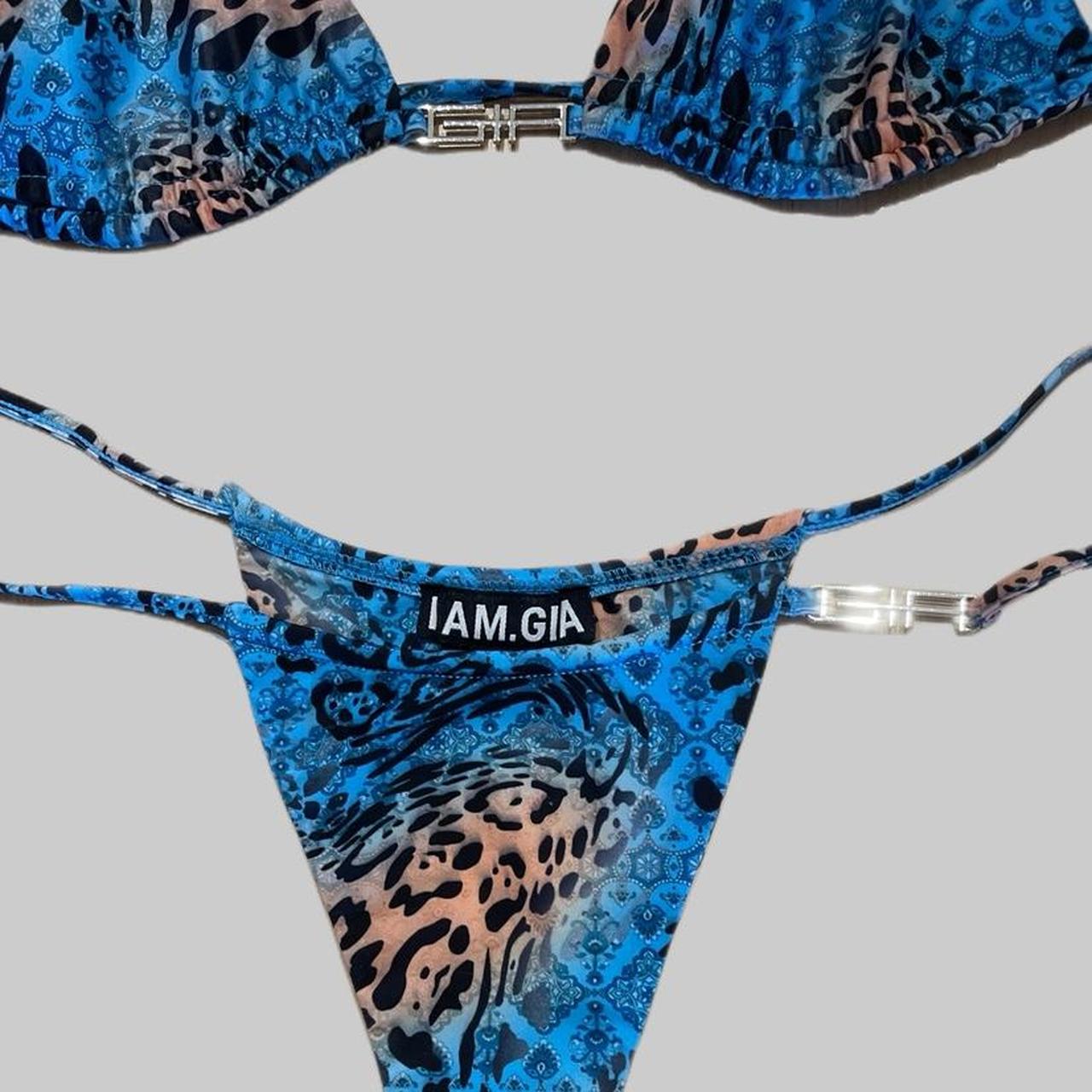 I.AM.GIA (I AM GIA) Bikini Set Two Piece, Blue | Depop