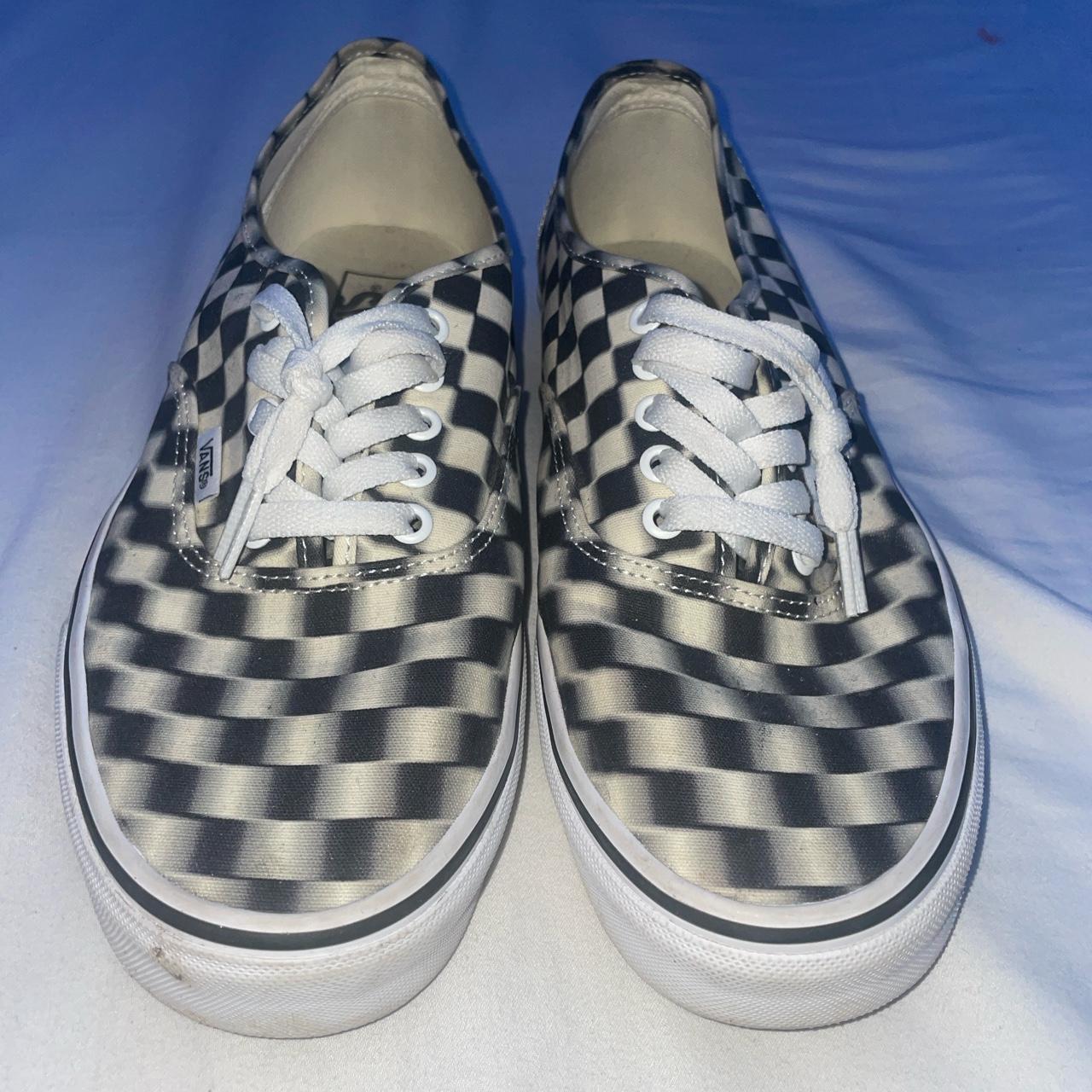 Vans on sale checkered trippy