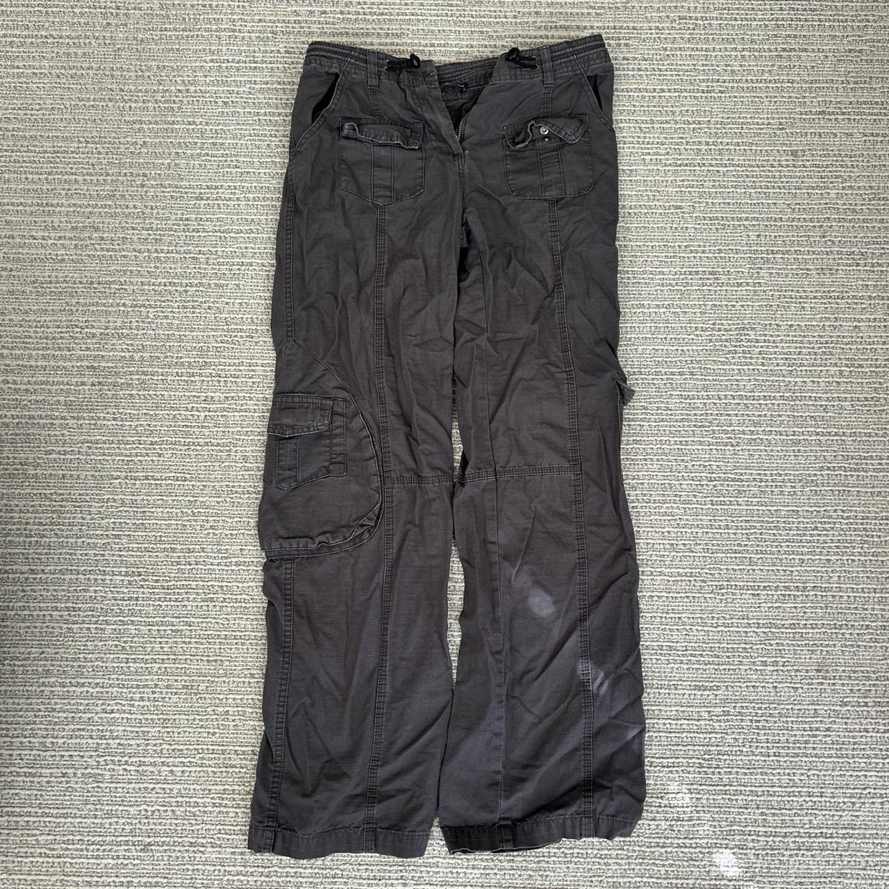 Soft Surroundings Cropped Blue Cargo Pants Pull On - Depop