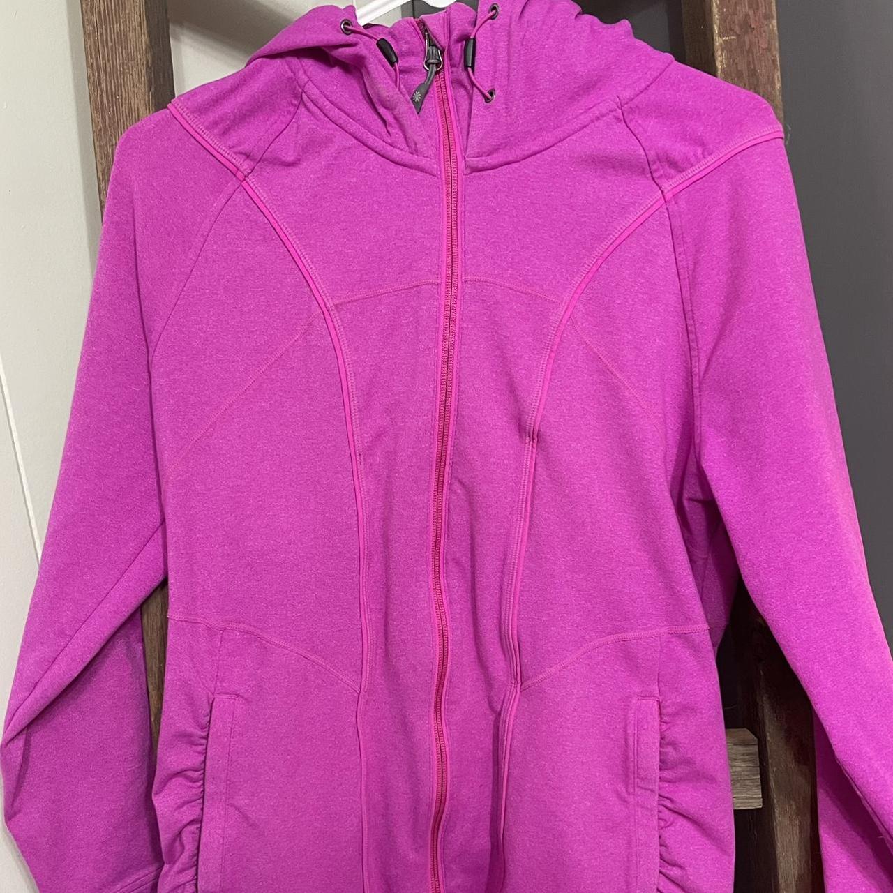 Athleta Rishi XL Pink Full Zip - gently... - Depop