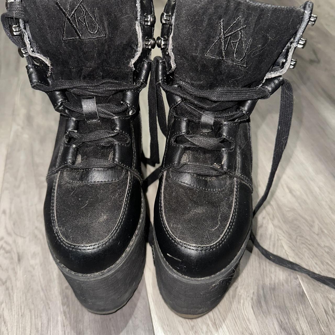 yru white platform sneakers