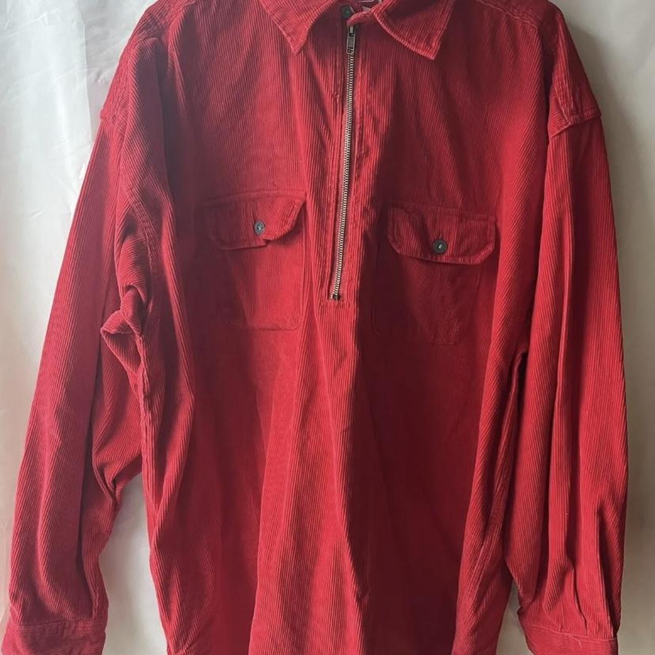 Marlboro vintage red jacket chore 90s smoking work... - Depop