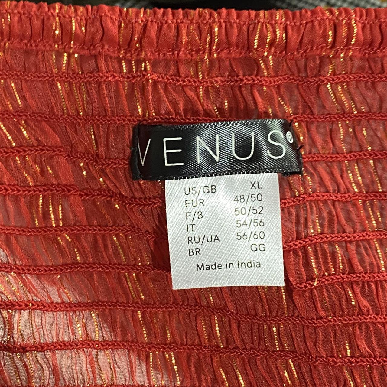 Venus Women's Red and Orange Shirt | Depop