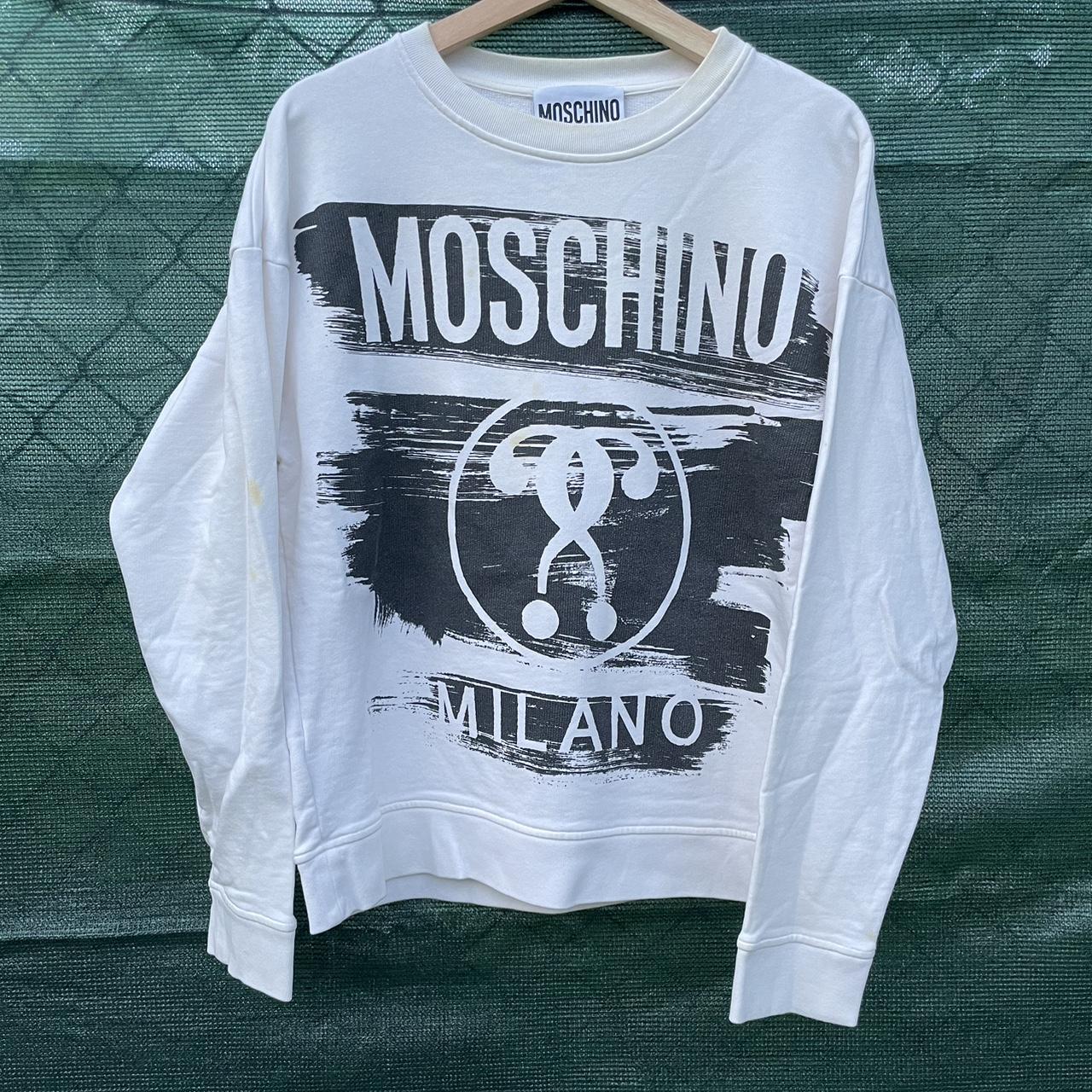Moschino Couture Milano Paint Logo Graphic... - Depop