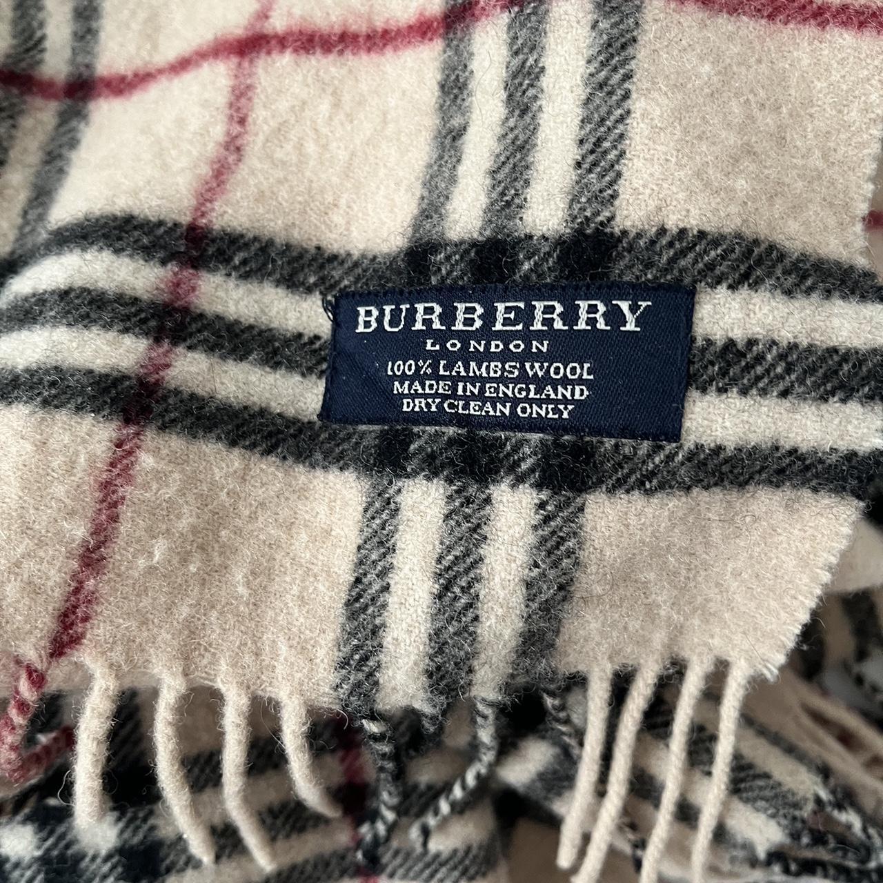 Real Vs Fake Burberry Raspberry Sorbet Burberry Scarf Wool Scarf