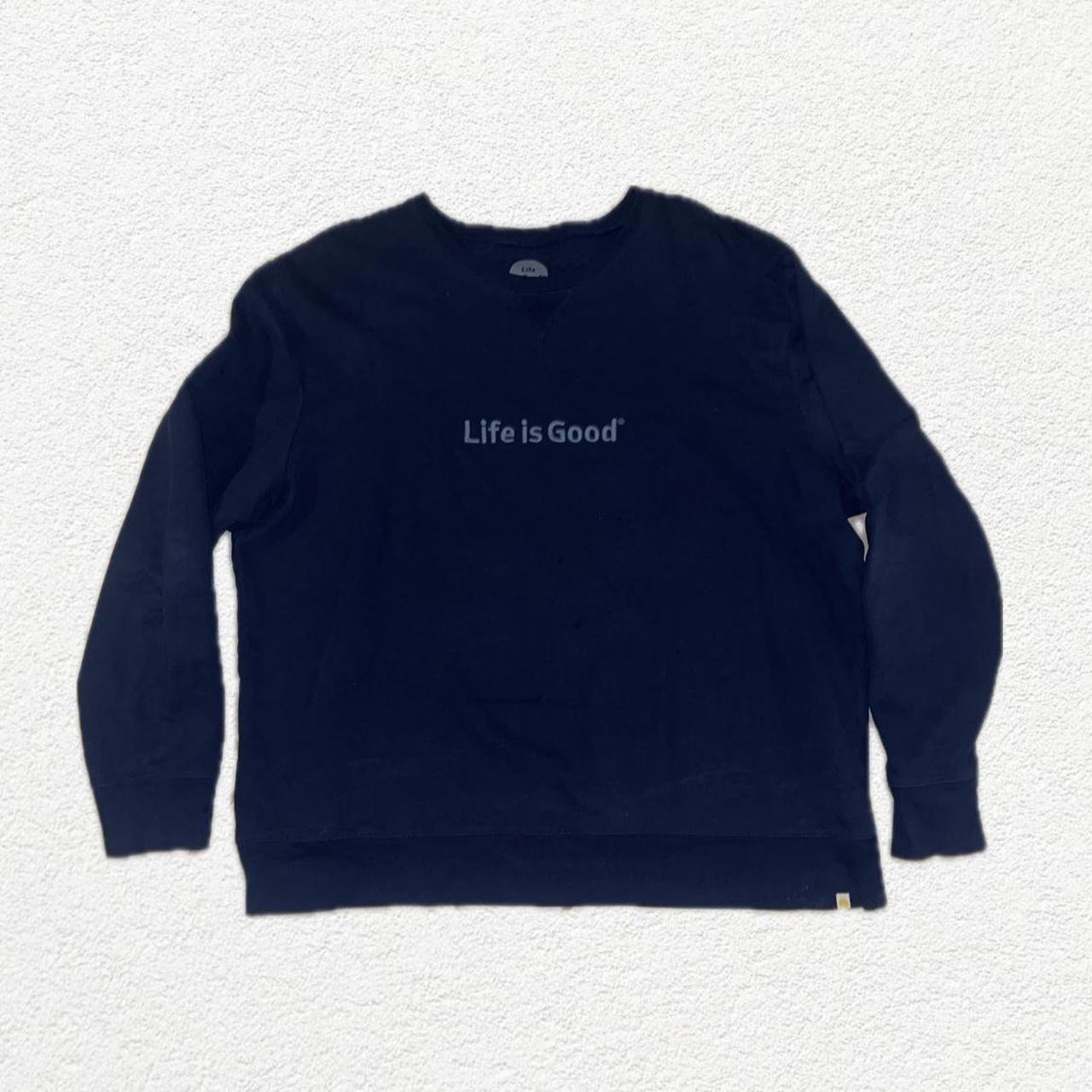 Life is good online crewneck sweatshirt