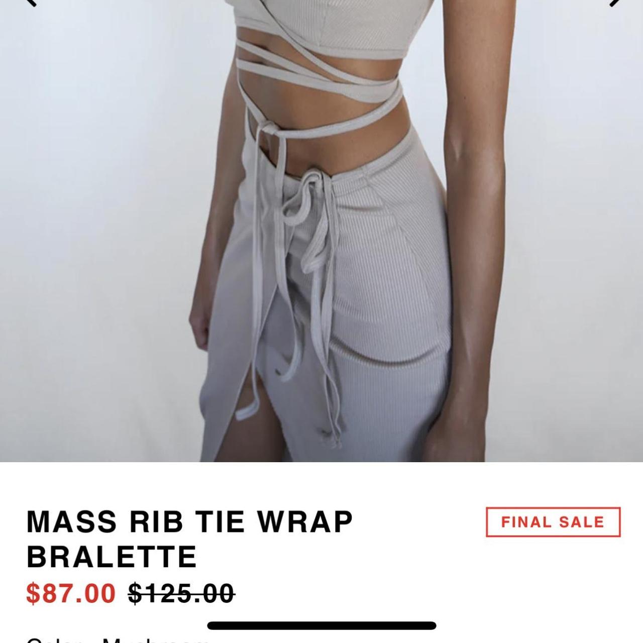 Mass Rib Tie Wrap Bralette (FINAL SALE)