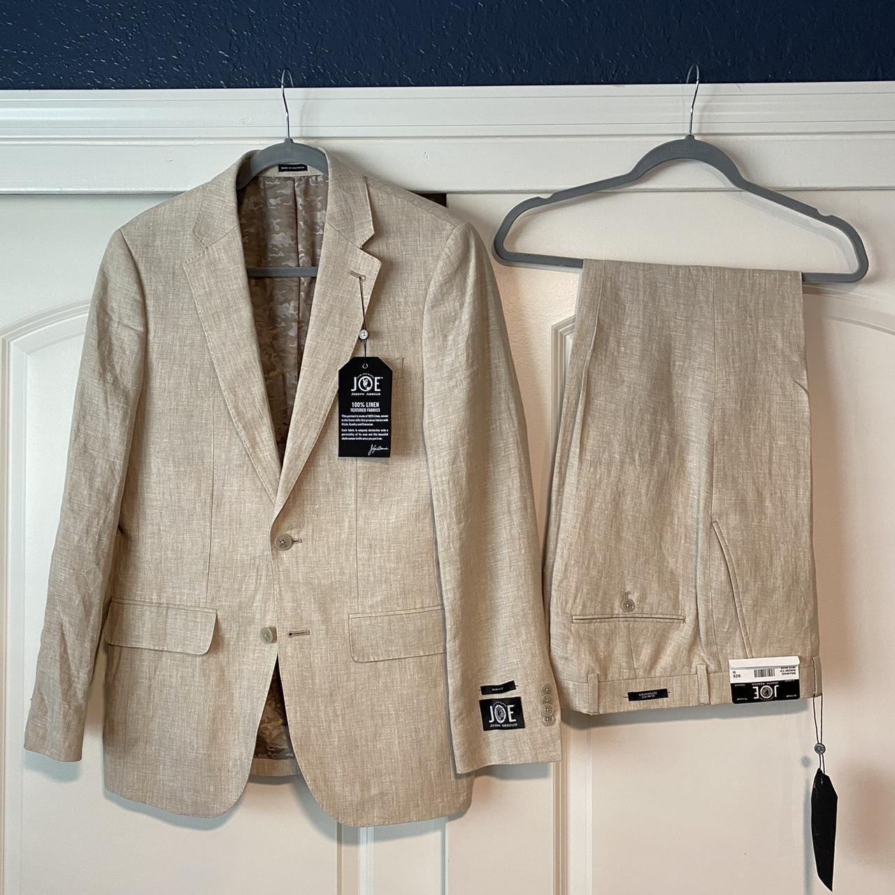 Joseph A Men's Tan and Cream Suit