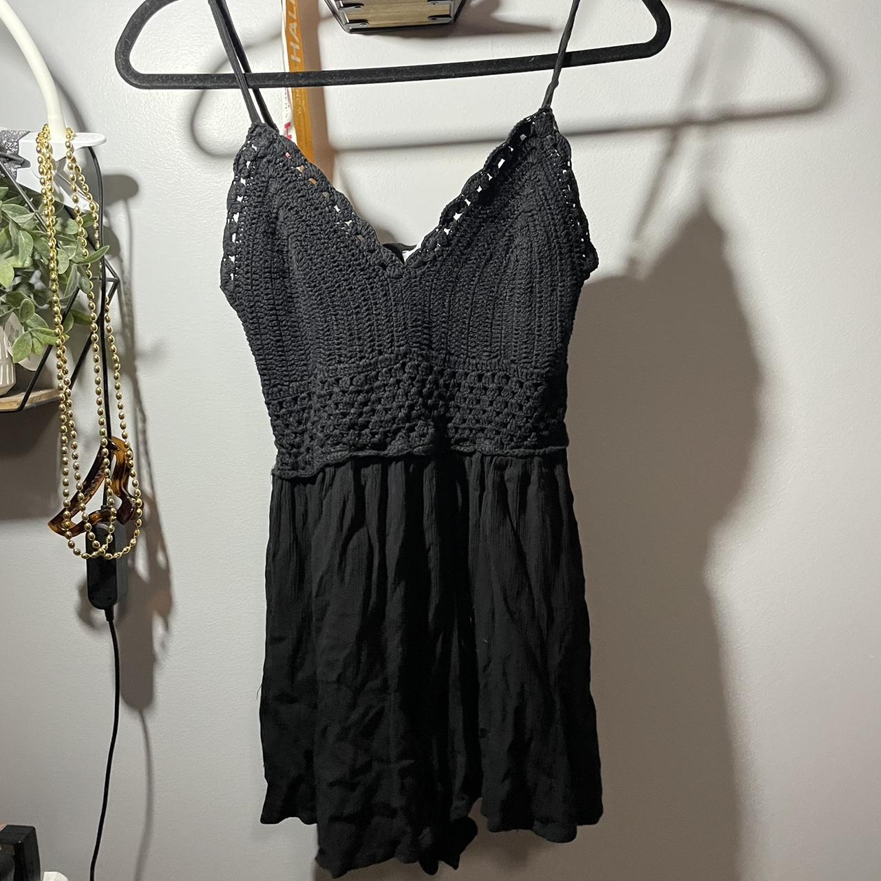 Charlotte Ruse black romper with knit top half fits