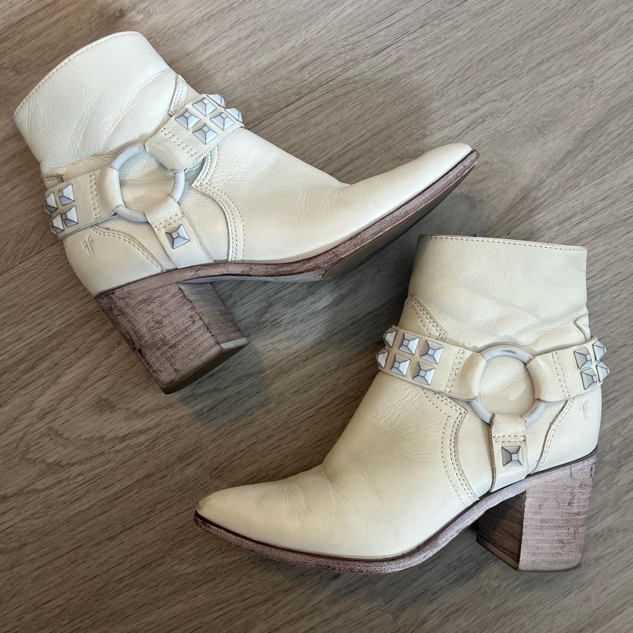 white frye boots