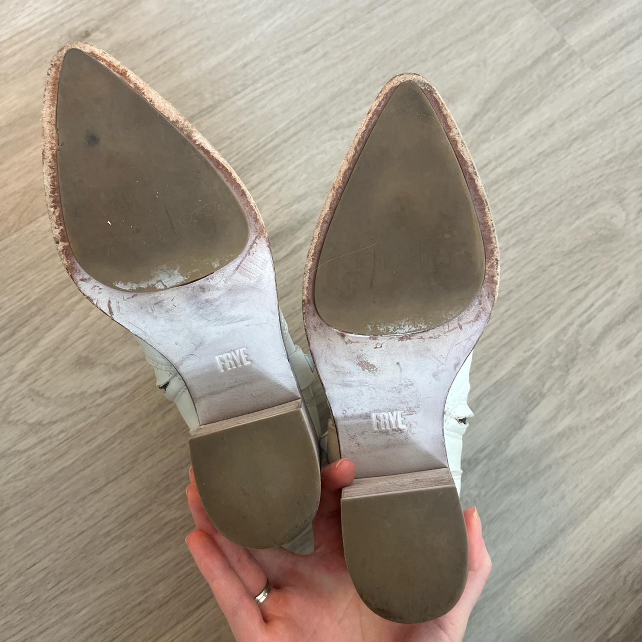 white frye boots