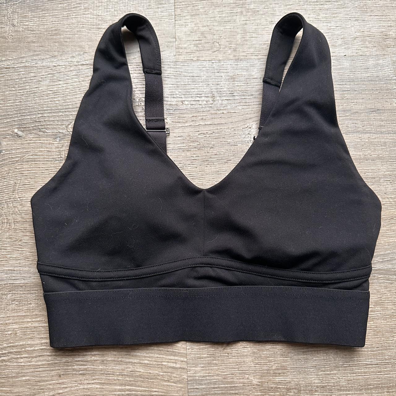 Black fabletics crop top bra! Super flattering and... - Depop