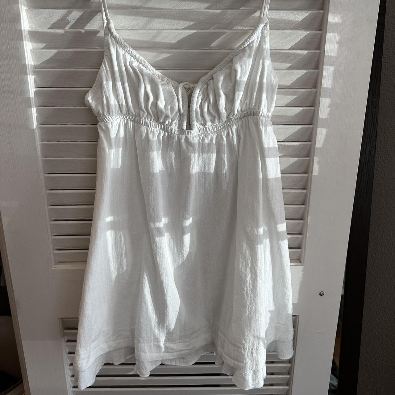 Princess polly white dress. Super cute just a tad... - Depop